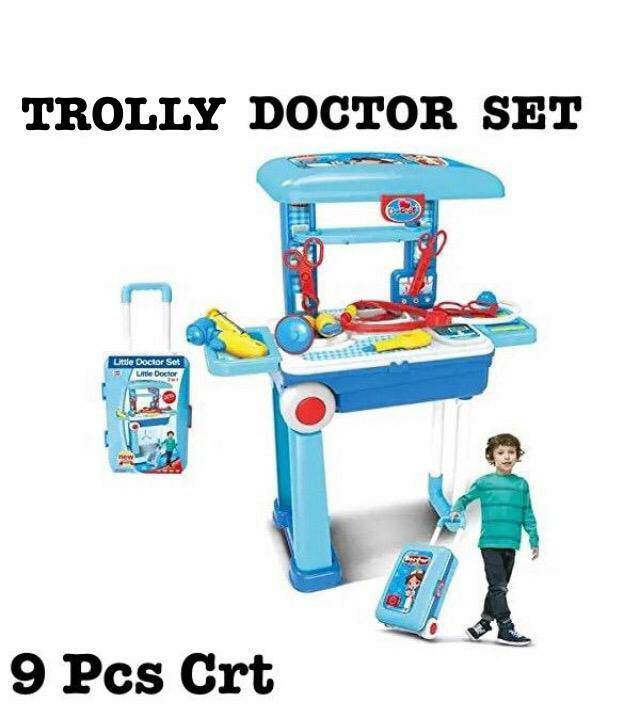 Lallafy Trolley Tool Kit (Bulk) | Pretend Play Construction Tool Set with Portable Trolley | Educational Engineer Roleplay Toy for Kids