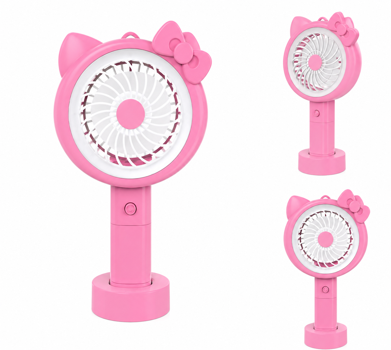 Lallafy Hello Kitty Kipas Fan (Bulk) | Cute Portable Hand Fan for Kids | Battery Operated Mini Cooling Fan for Boys & Girls