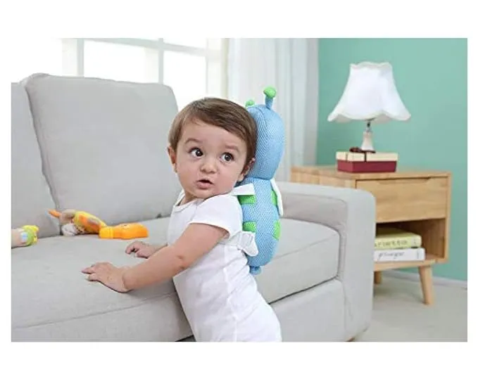 Bee Blue Back Pad Pillow