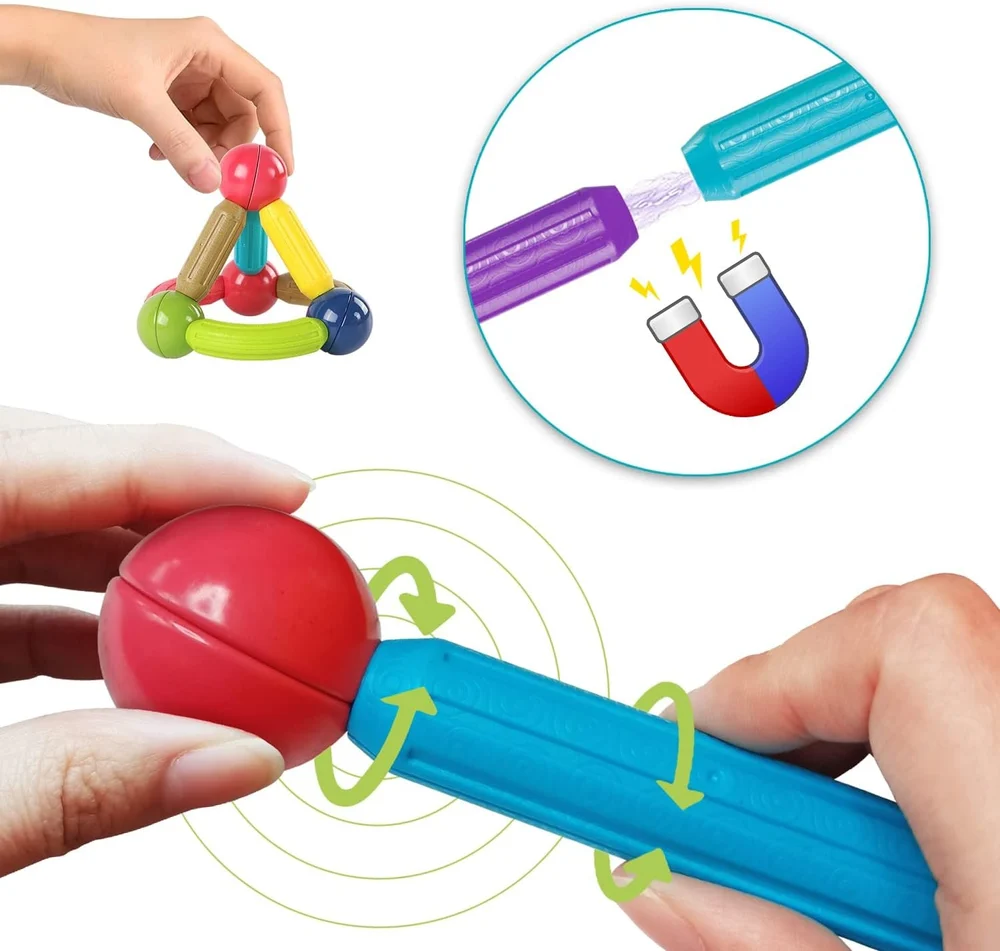 Magnetic Stick and Ball (32 Pcs)