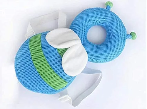 Bee Blue Back Pad Pillow