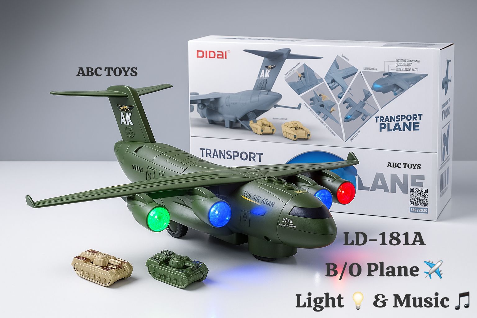 Lallafy Funny Transport Aircraft (Bulk) | Airplane Carrier Transport Toy with Mini Vehicles | Educational Adventure Toy for Kids